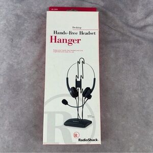 RadioShack Desktop Hands-Free Headset Hanger Stand NOS Model 43-2005